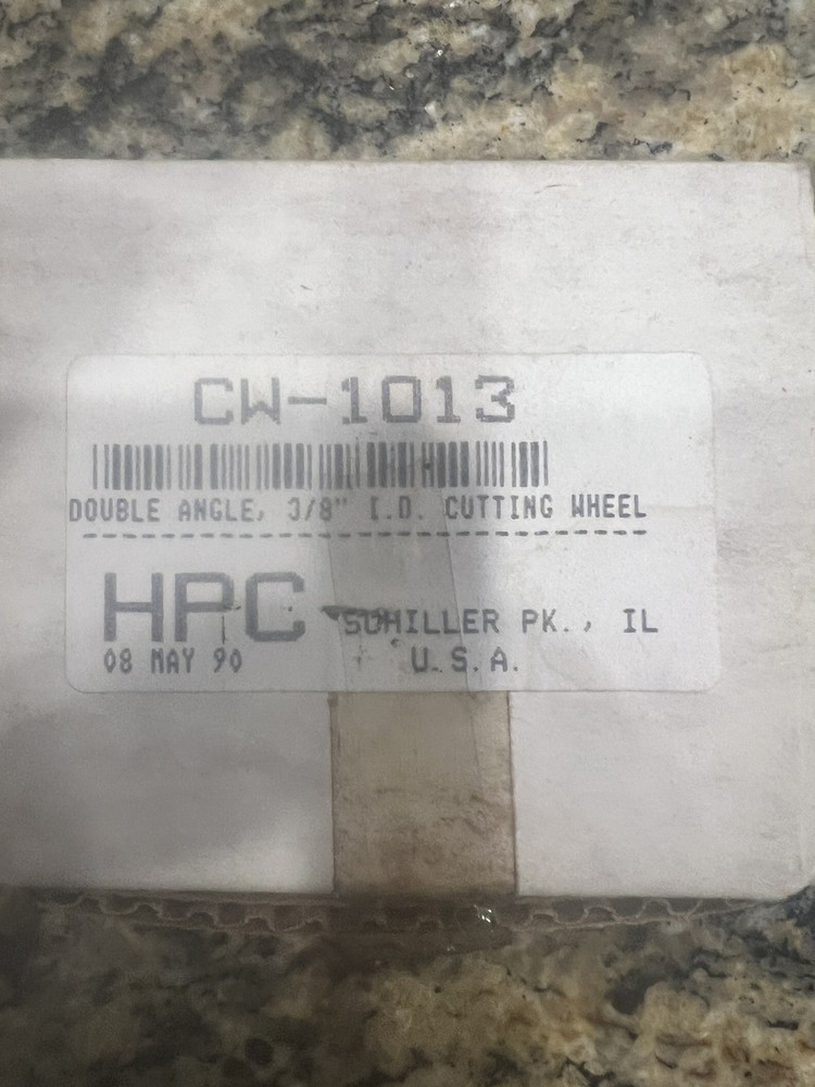 HPC Cutter CW-1013 Emhart High Security Double Angle 3/8