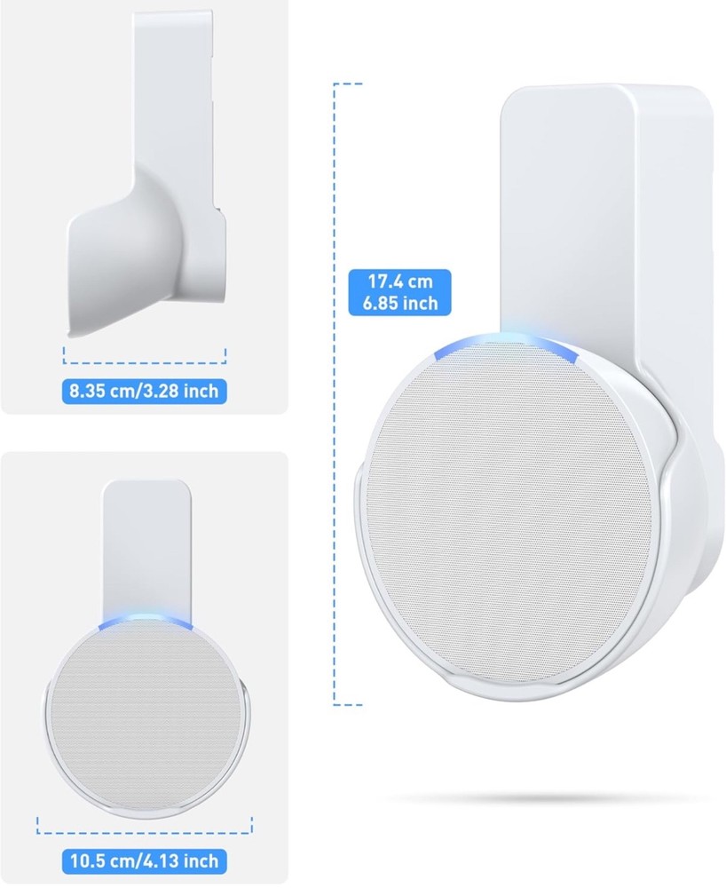Maxonar Wall Mount for Echo Pop, Echo Pop Wall Mount [No Drill Needed] Alexa Spe