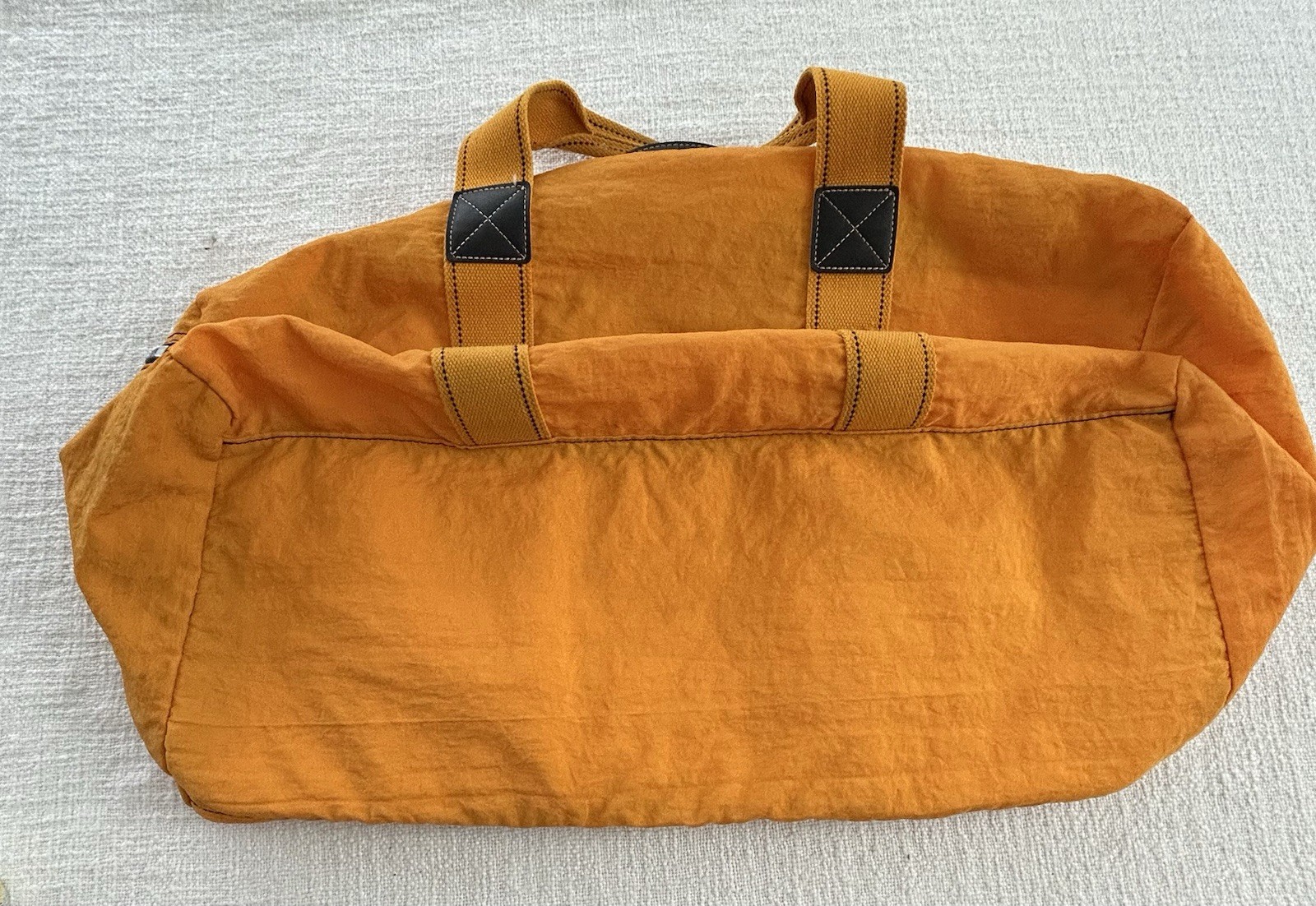 Classic Kipling Large nylon duffle bag Yellow 14” X 24” No Shoulder Strap