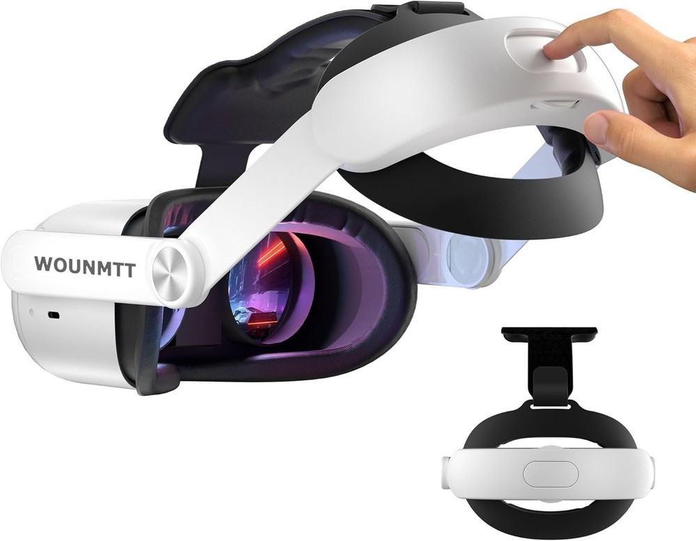 Head Strap for Oculus Meta Quest 2, Elite Adjustable Replacement Strap for Me...