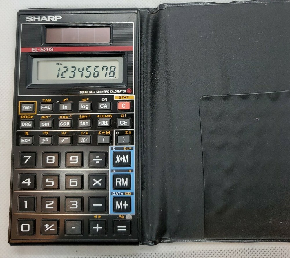 Rare Vintage SHARP Scientific CALCULATOR EL-520S light powered