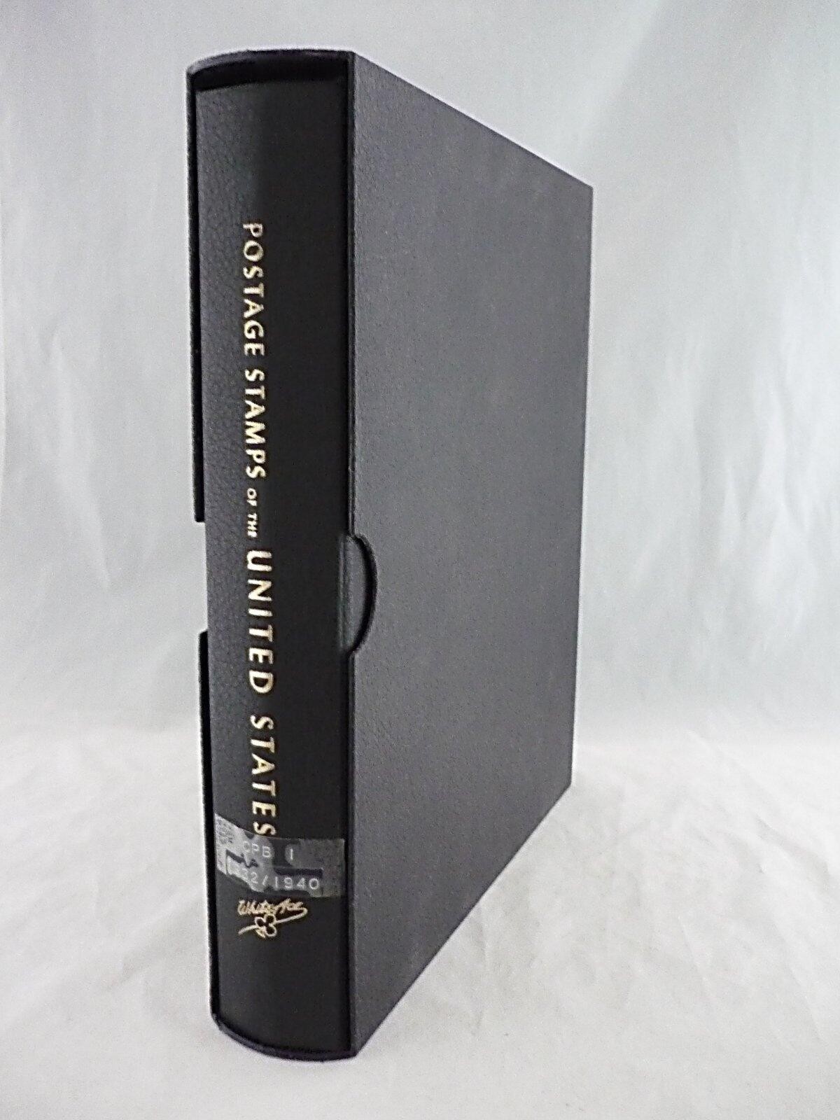 WHITE ACE COMMEMORATIVE STAMP ALBUM - 69 PLATE BLOCKS - 1932-1941 + DUST COVER