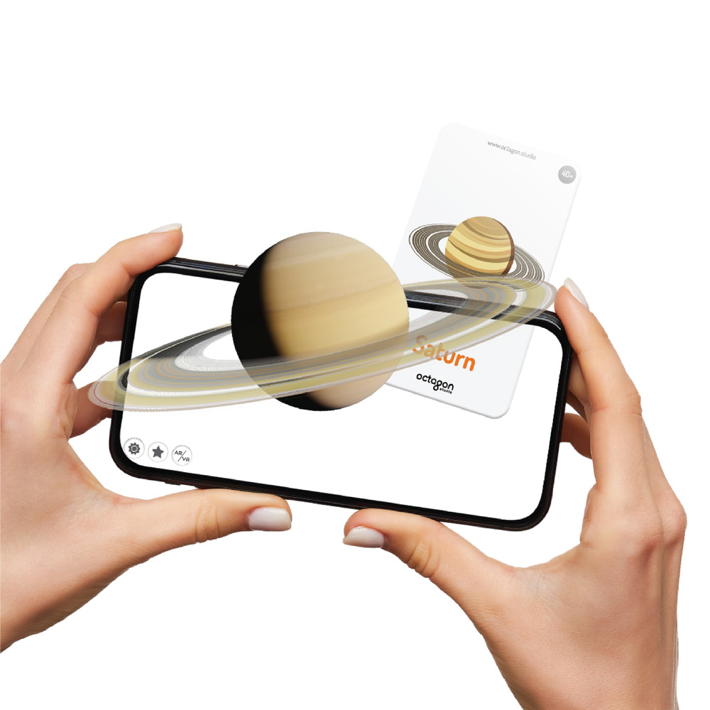 Space 4D+ AR Flashcards | Augmented Reality Learning Cards for Kids | STEM Gift