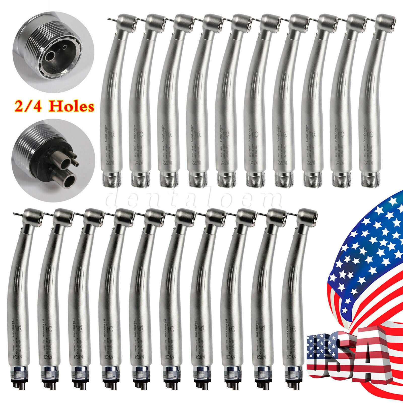 1-10 Yabangbang Dental (LED E-generator) High Speed Handpiece 4/2 Hole NSK Style