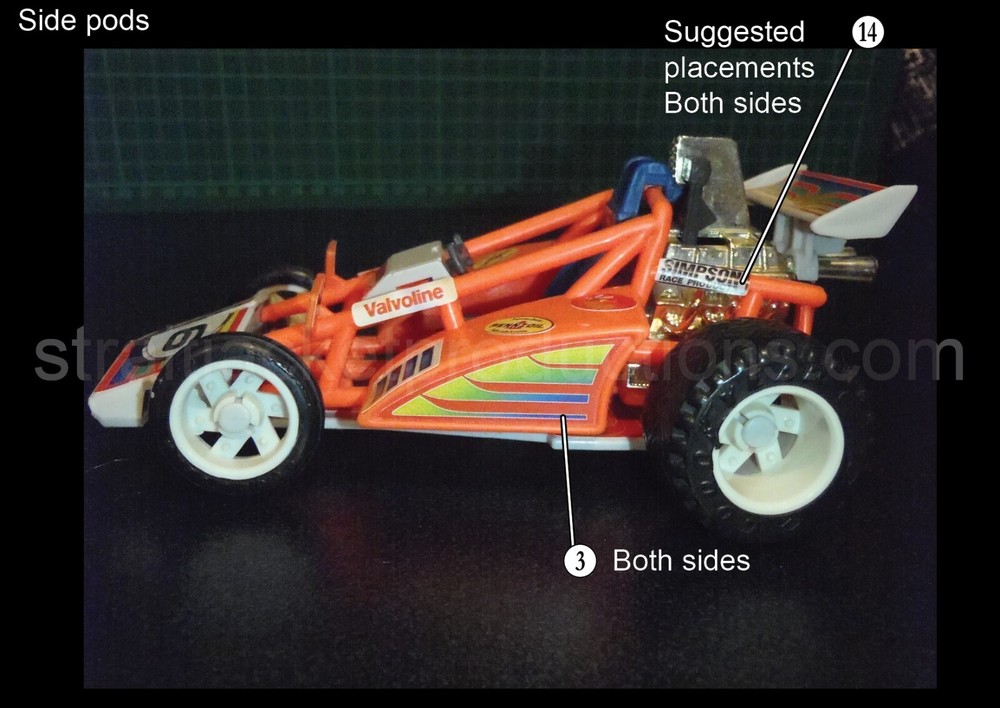 MASK M.A.S.K. Firefly Ultimate Upgrade Sticker Label Decal Kit