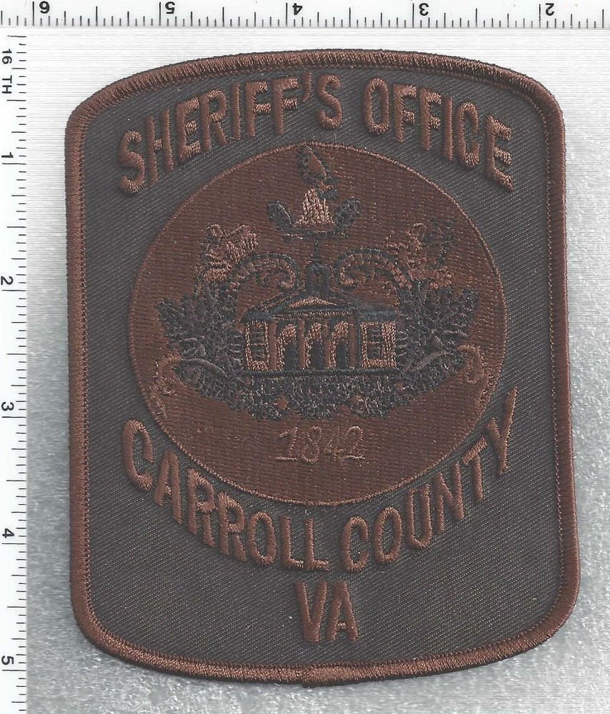 Carroll County Sheriff (Virginia) 1st Issue Subdued Shoulder Patch