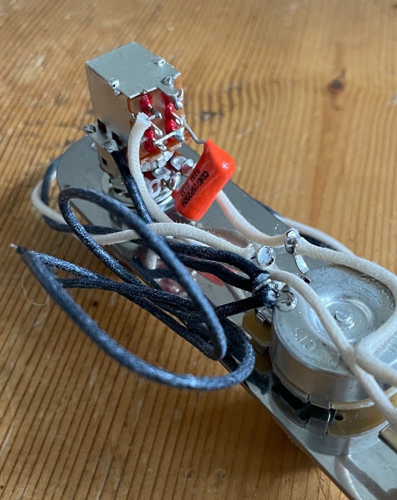 Fender Telecaster Wiring 500k CTS Orange Drop PUSH/PULL COIL SPLIT-NO PLATE