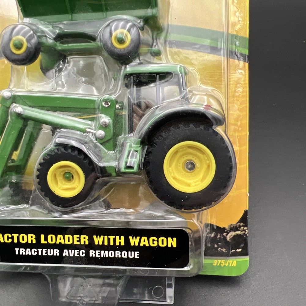 2007 ERTL John Deere Tractor Loader with Wagon New 37541A -E