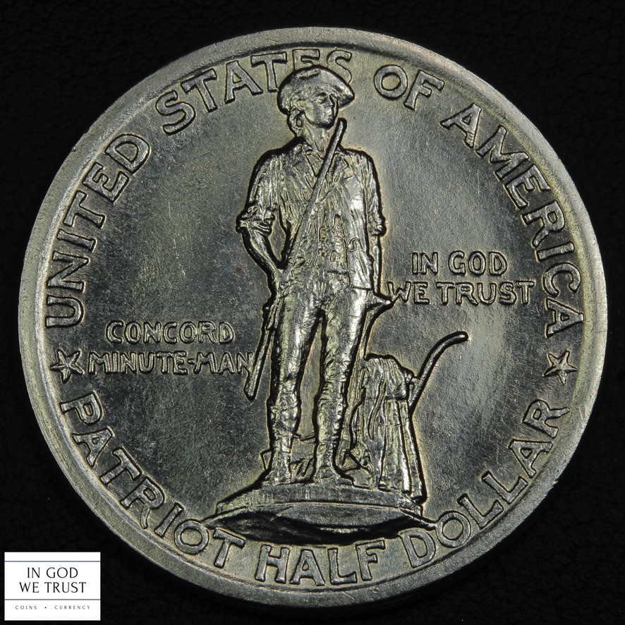 1925 Lexington Concord Commemorative Silver Half Dollar 50C