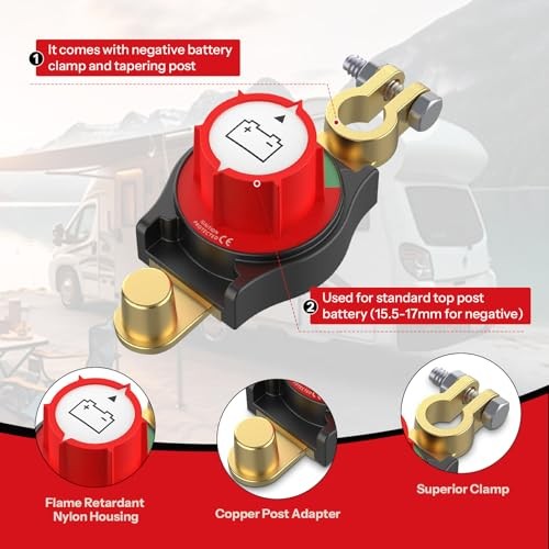 Top Column Battery Disconnect Switch 12v-48v, The Third Generation Top Column
