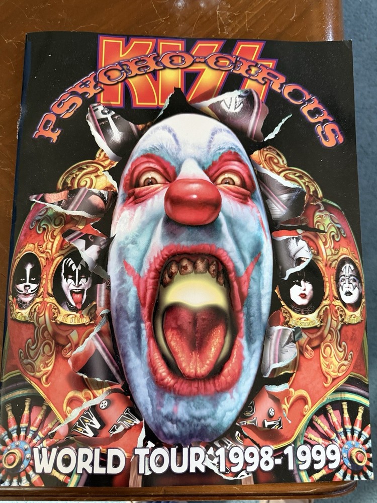Kiss Psycho Circus World Tour 1998-1999 Tour Book Concert Memorabilia