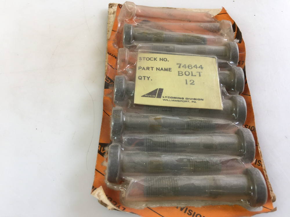Lycoming Division Bolt 74644 9-Pack No Nuts
