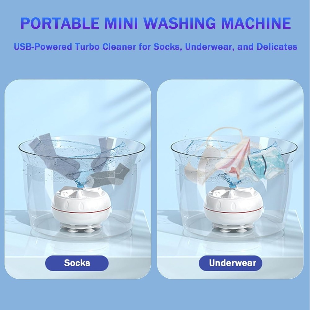 Eco-Friendly Mini USB Washer - Compact, Portable & Environmentally Conscious
