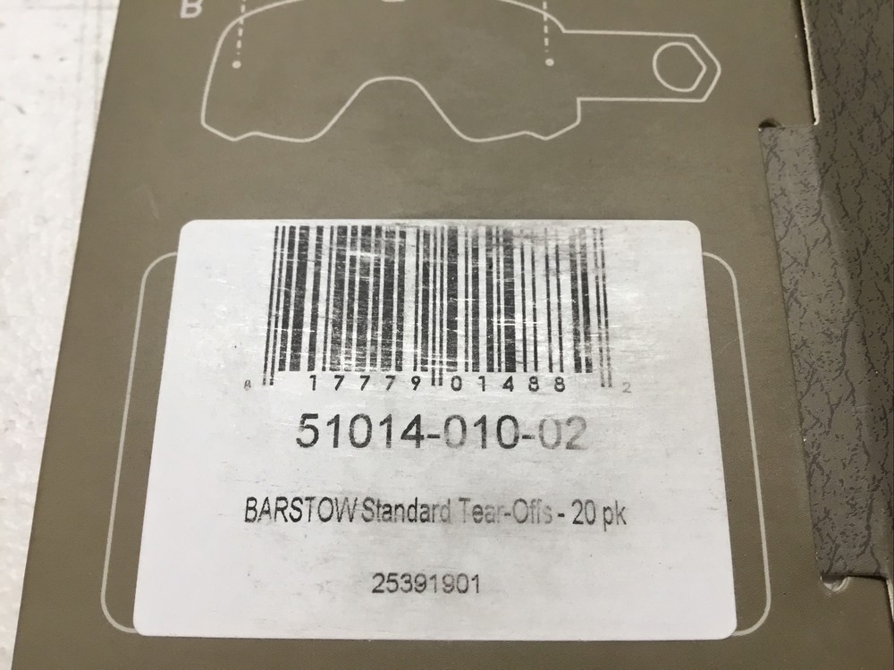 100% Barstow tearoffs 20 Pack
