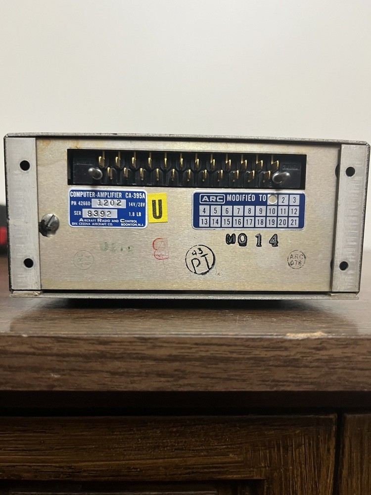 ARC Navomatic 300A CA-395A Computer Amplifier Aircraft Autopilot Untested
