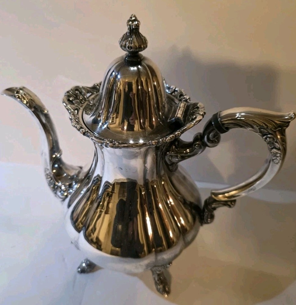 WALLACE Rose Point 1200 TEAPOT Silverplate