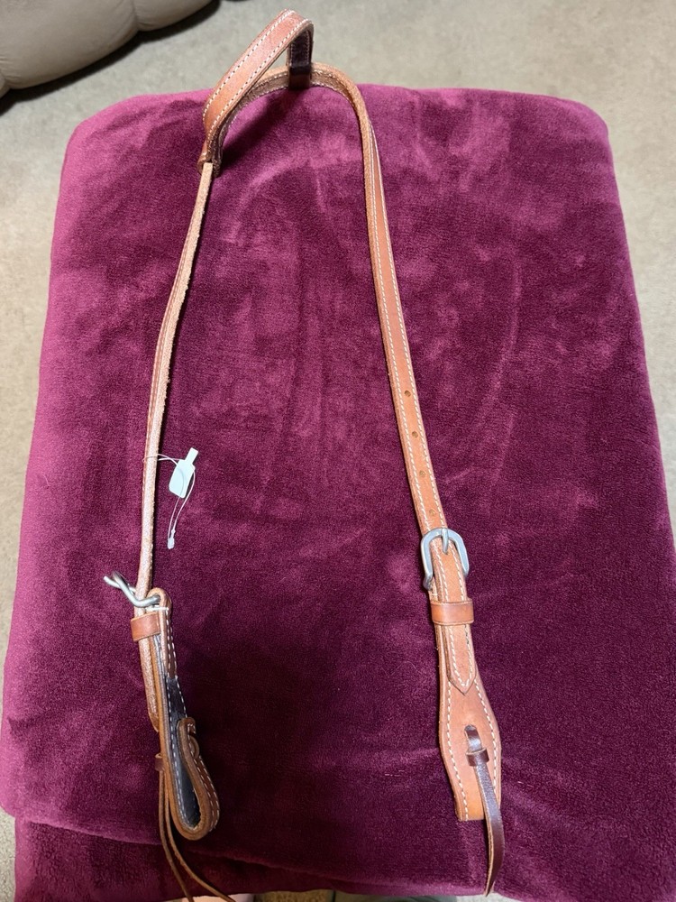 Leather Bridal Brown Western Headstall