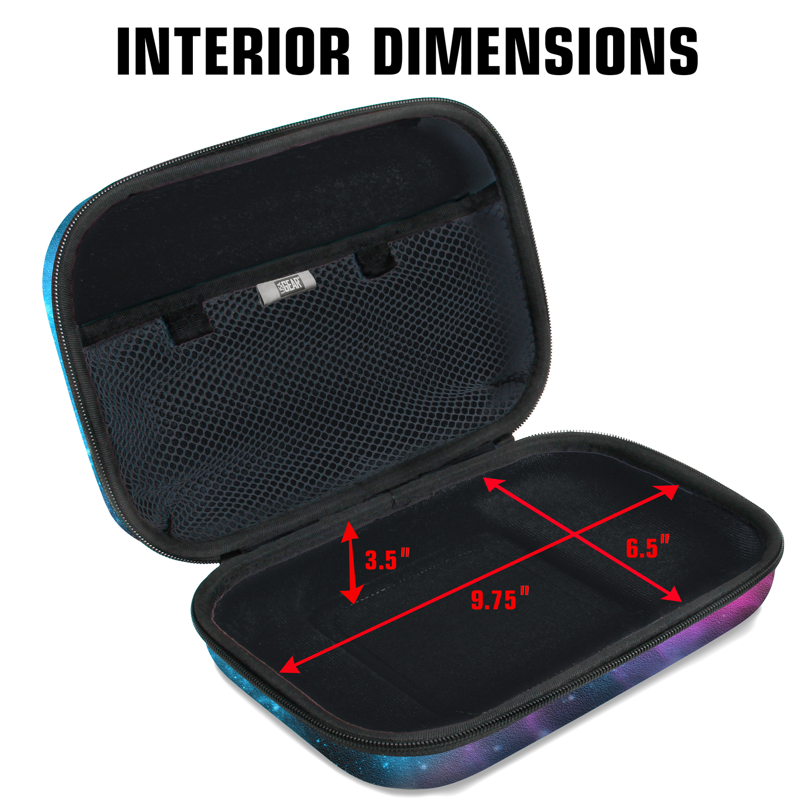 USA GEAR Hard Shell 11 Electronics Carrying Case - Galaxy