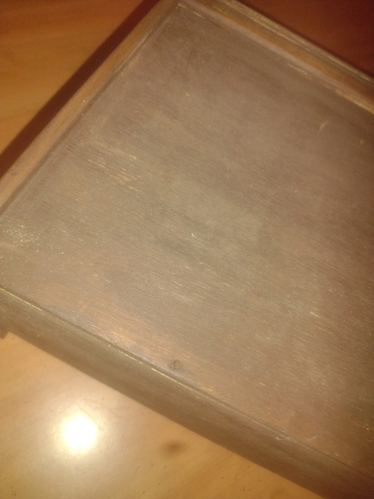 Antique Small Wooden One Drawer Table Chest.