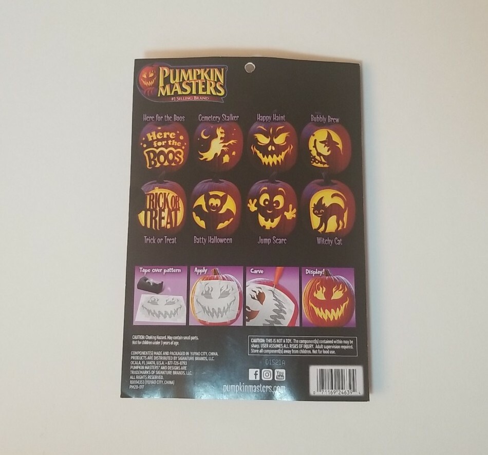 Pumpkin Masters All In One Pumpkin Carving Kit Tools And Pattern Book New