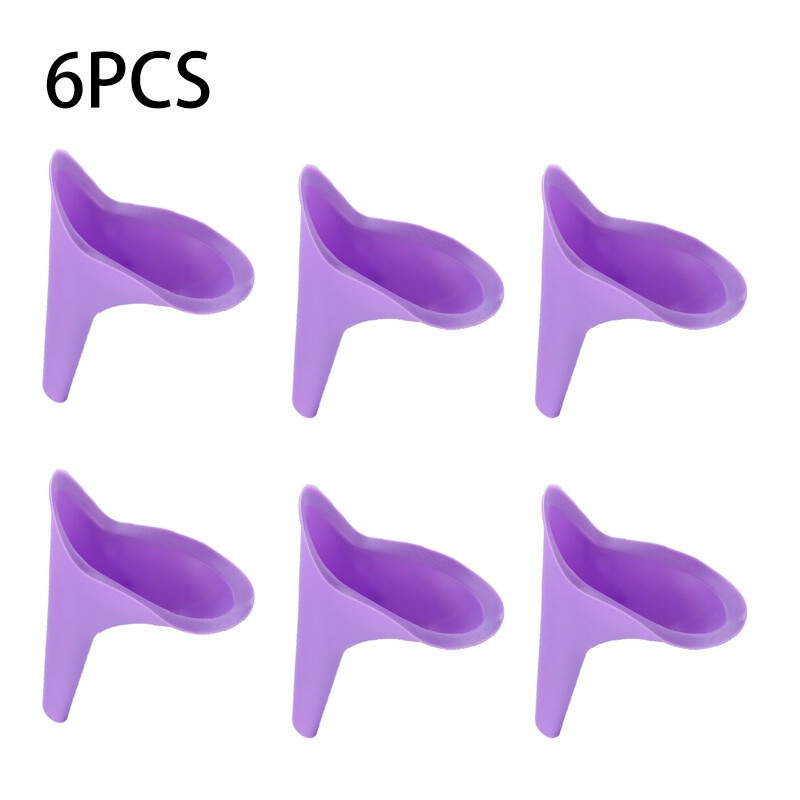 6x Portable Female Woman Ladies She Urinal Urine Wee Funnel Camping Travel Loo