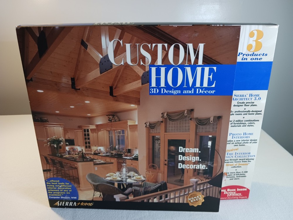 Sierra 3D Custom Home Design 3 in 1 Architect Customization PC Software Sealed