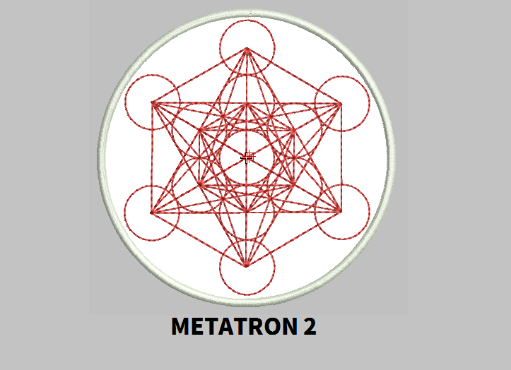 Metatron 9" Round Patch Embroidered customized color