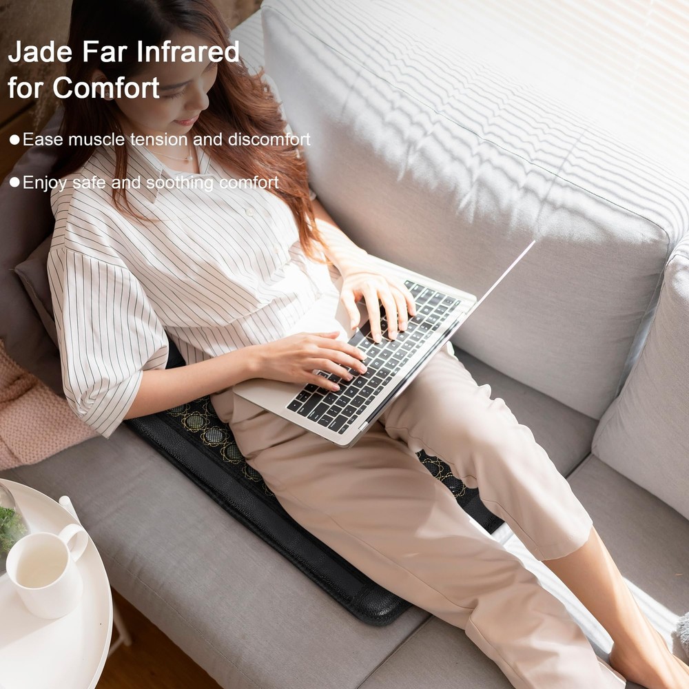 Natural Jade Infrared Heating Pad w/Smart Controller Memory Function 23.5"x16"