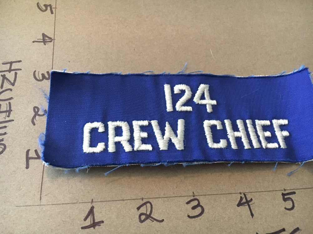 USAF 124th Crew Chief Squadron patch 5/1/25