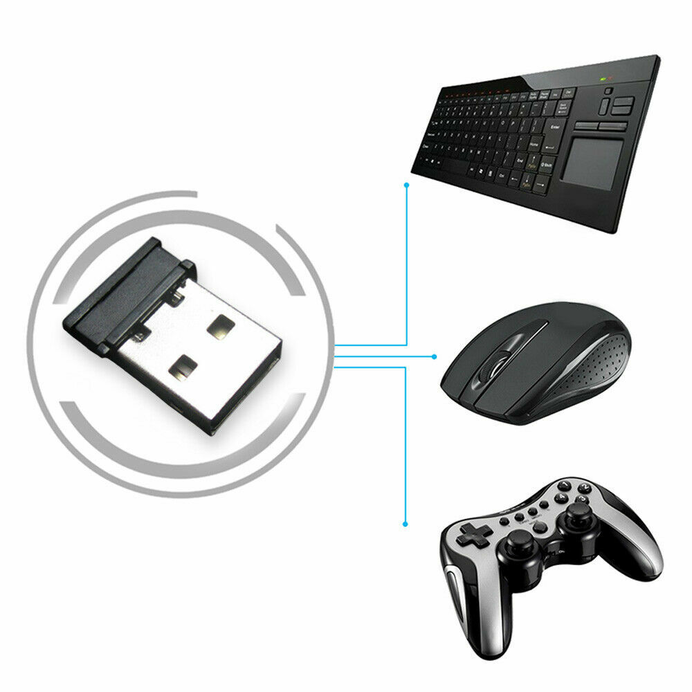 Universal 2.4G Wireless Receiver USB Adapter For Computer Mouse Keyboard Connect