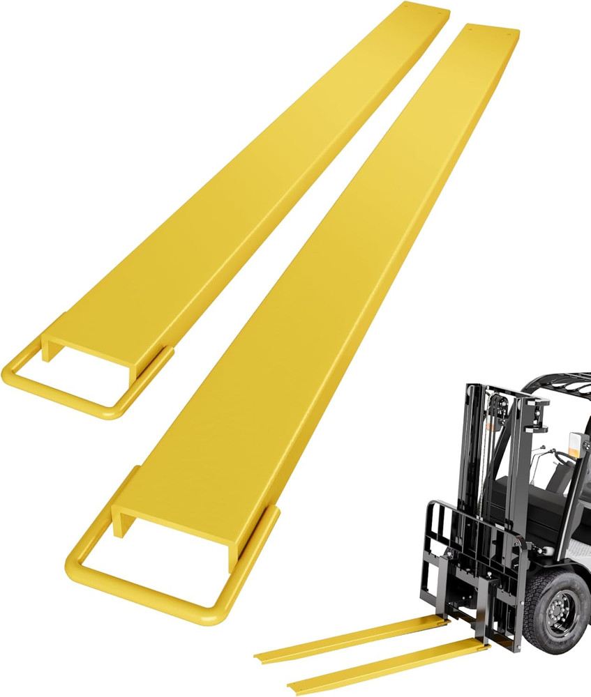 Fork Extensions, 84Inch Length Pallet Fork Extensions, 5.5Inch Width Forklift Ex