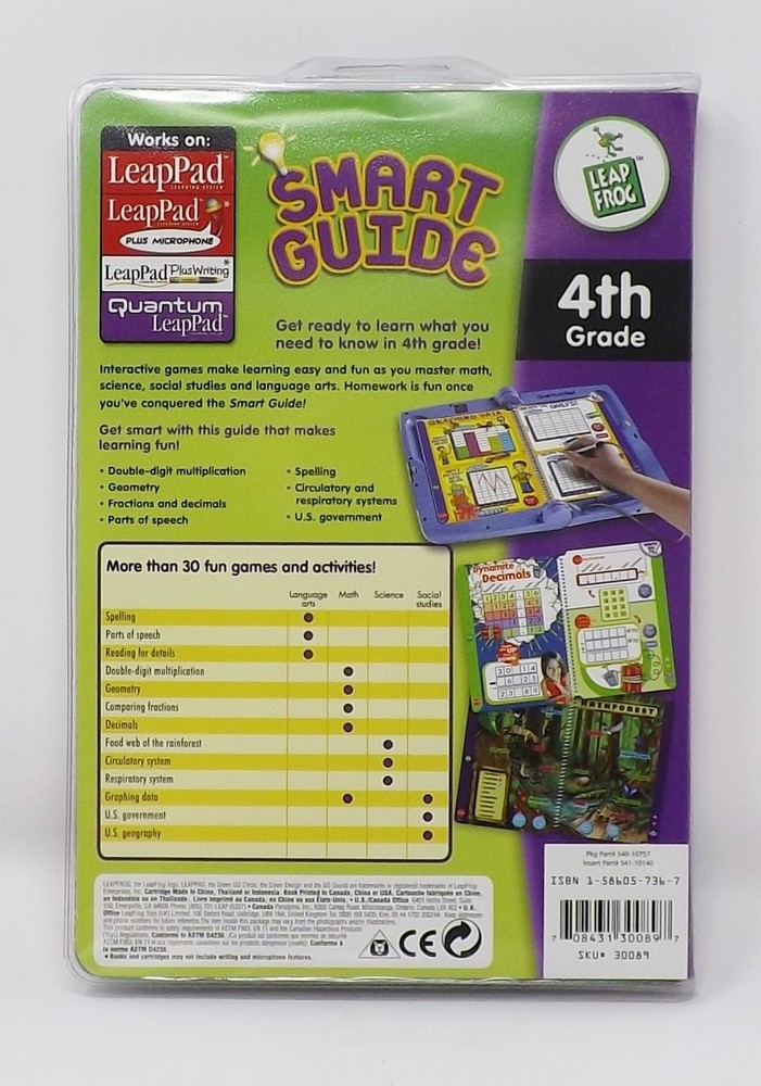 LeapFrog Quantum LeapPad Learning System - New - 4th Grade Smart Guide