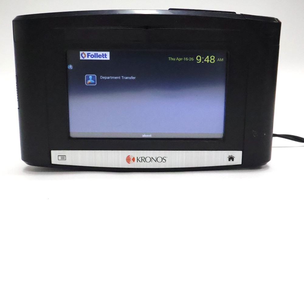 Kronos InTouch 9100 Proximity Touchscreen Time Clock 8609100-003 "READ"