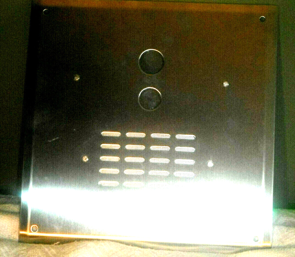 Custom Stainless Steel A/V Intercom Single Button Call Station by A-core