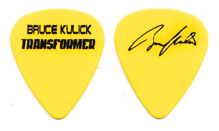 Bruce Kulick Signature Transformer Yellow Promotional Guitar Pick - 2003 KISS