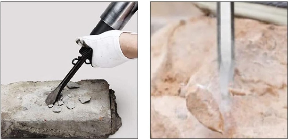 3PC EXTRA LONG BIT SET FOR AIR CHISEL PUNCH HAMMER TOOL FLAT TAPERED BOLT CUTTER