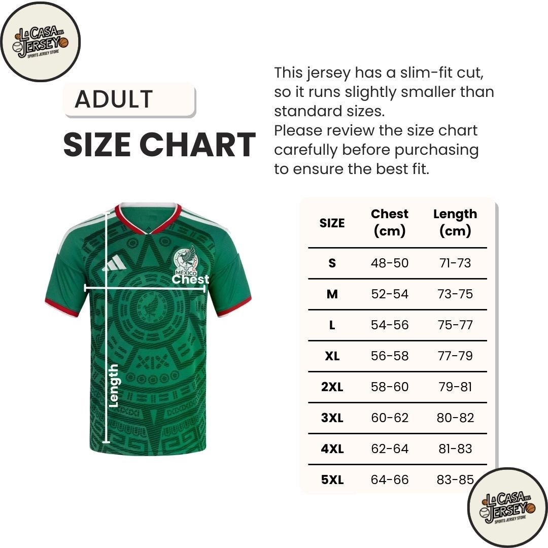 Mexico 2026 Home / Local Jersey - Fan Version - FAST SHIPPING!!