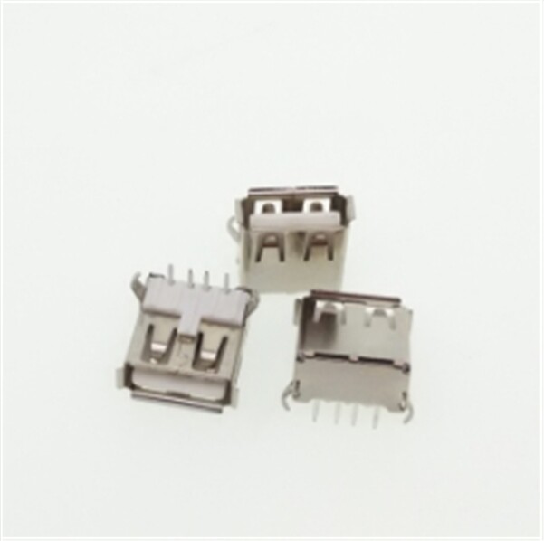 20Pcs Usb Type-A 90° Jacks Socket Pcb Mount Right Angle Female Connector 4-Pi xb