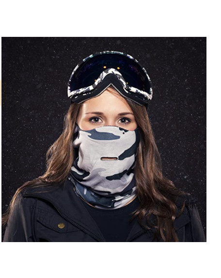 Beardo Ski Mask HD, Snow Camo