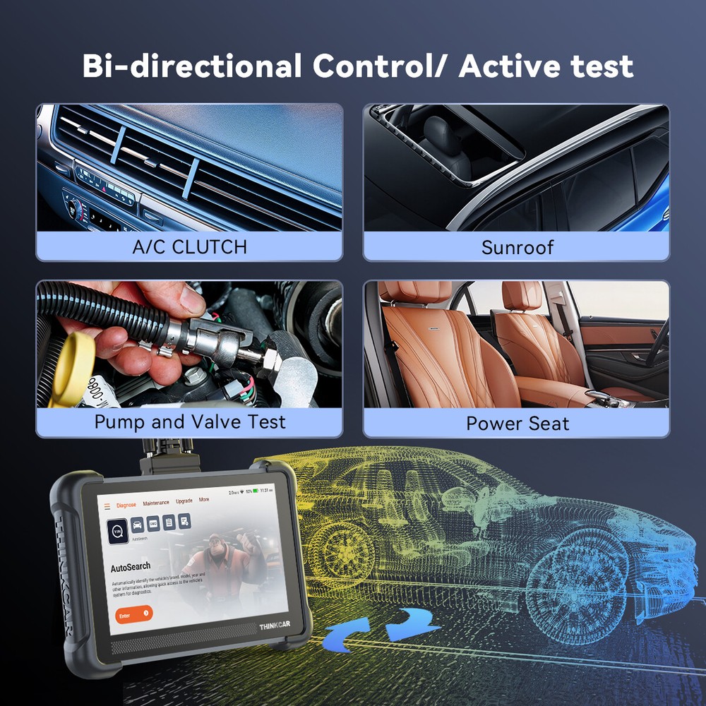ThinkScan 672 OBD2 Diagnostic Scanner All System Scan Action Test 28+Reset CANFD