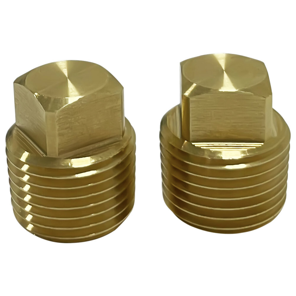 1/2" NPT Solid Brass Boat Hull Spare Garboard Drain Plug-2 PACK CCLINK