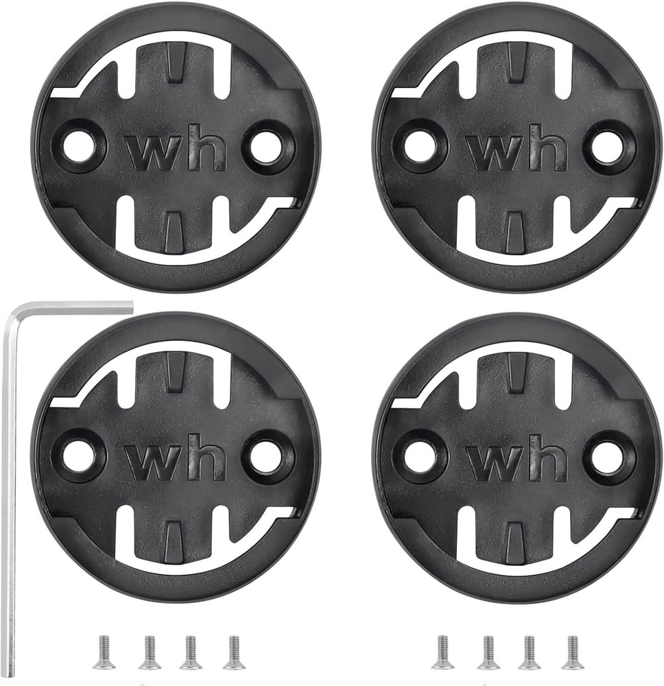 Quick Install Wahoo Mount Adapter Inserts - 4-Pack for Bicycle Computers