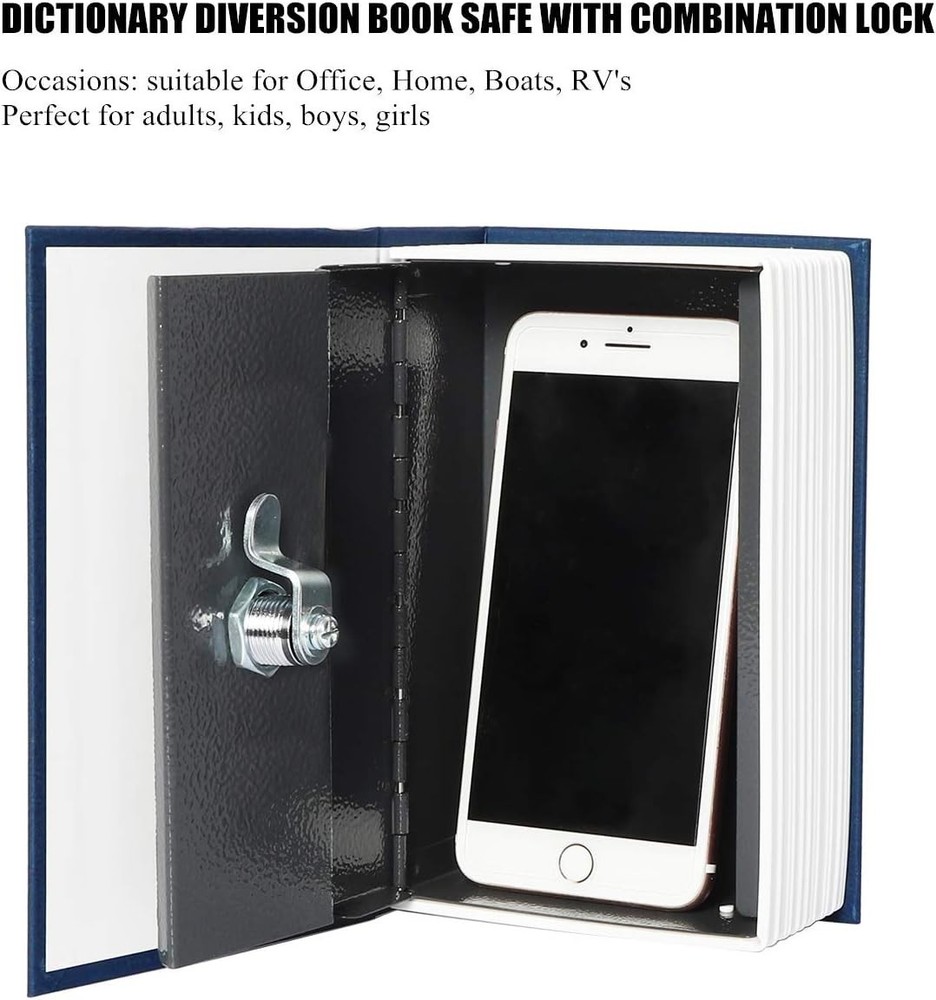 Compact Dictionary Diversion Safe with Key Lock - Perfect for Secret Storage