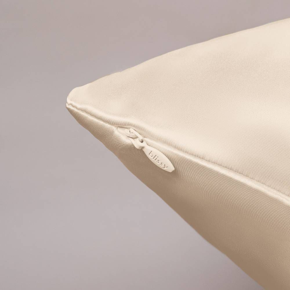 Blissy King 600 Thread Count Silk Pillowcase Natural Beige