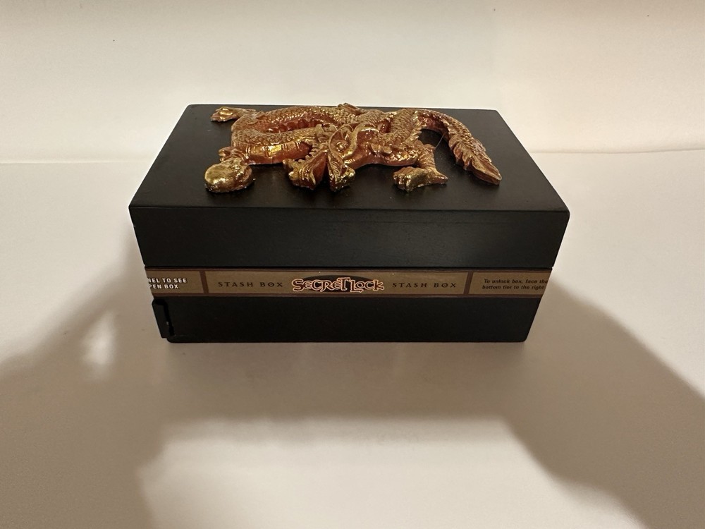 Secret Lock Stash Box - Dragon Design