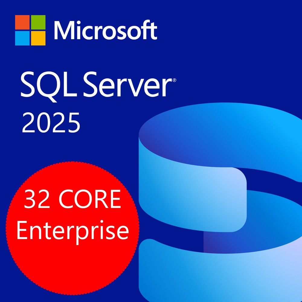 SQL Server 2025 Enterprise 8 Core Edition Unlimited User CALs Genuine Authentic