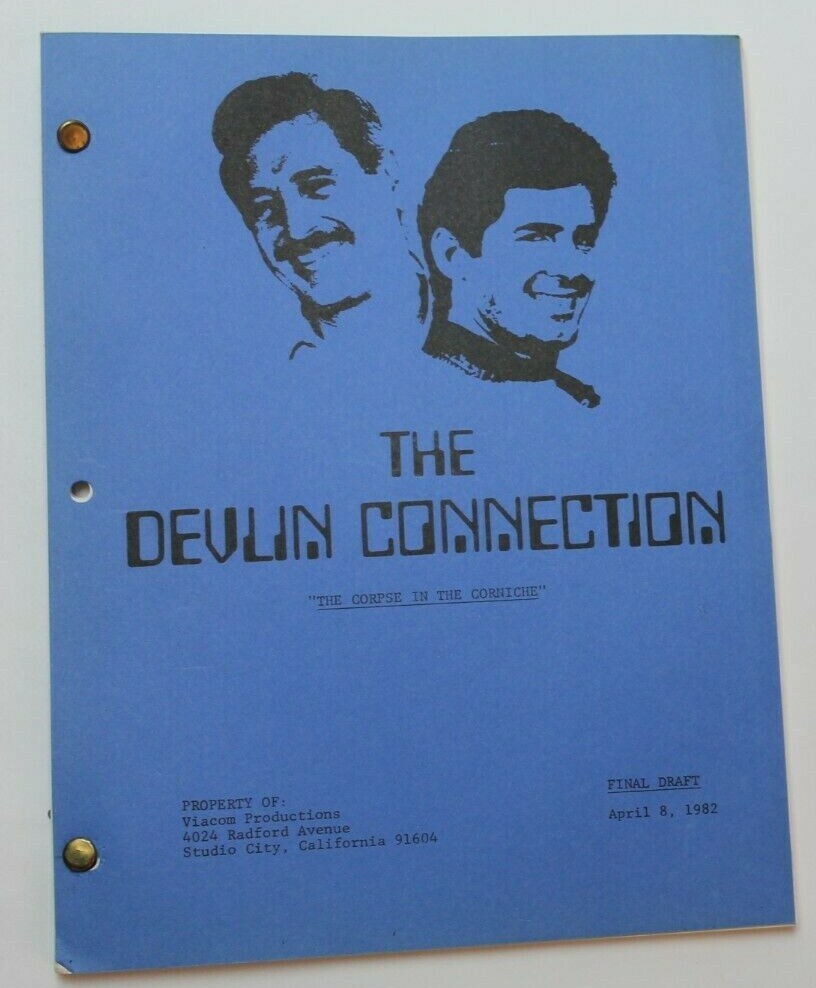 THE DEVLIN CONNECTION / Howard Berk, 1985 TV Script "The Corpse in the Corniche"