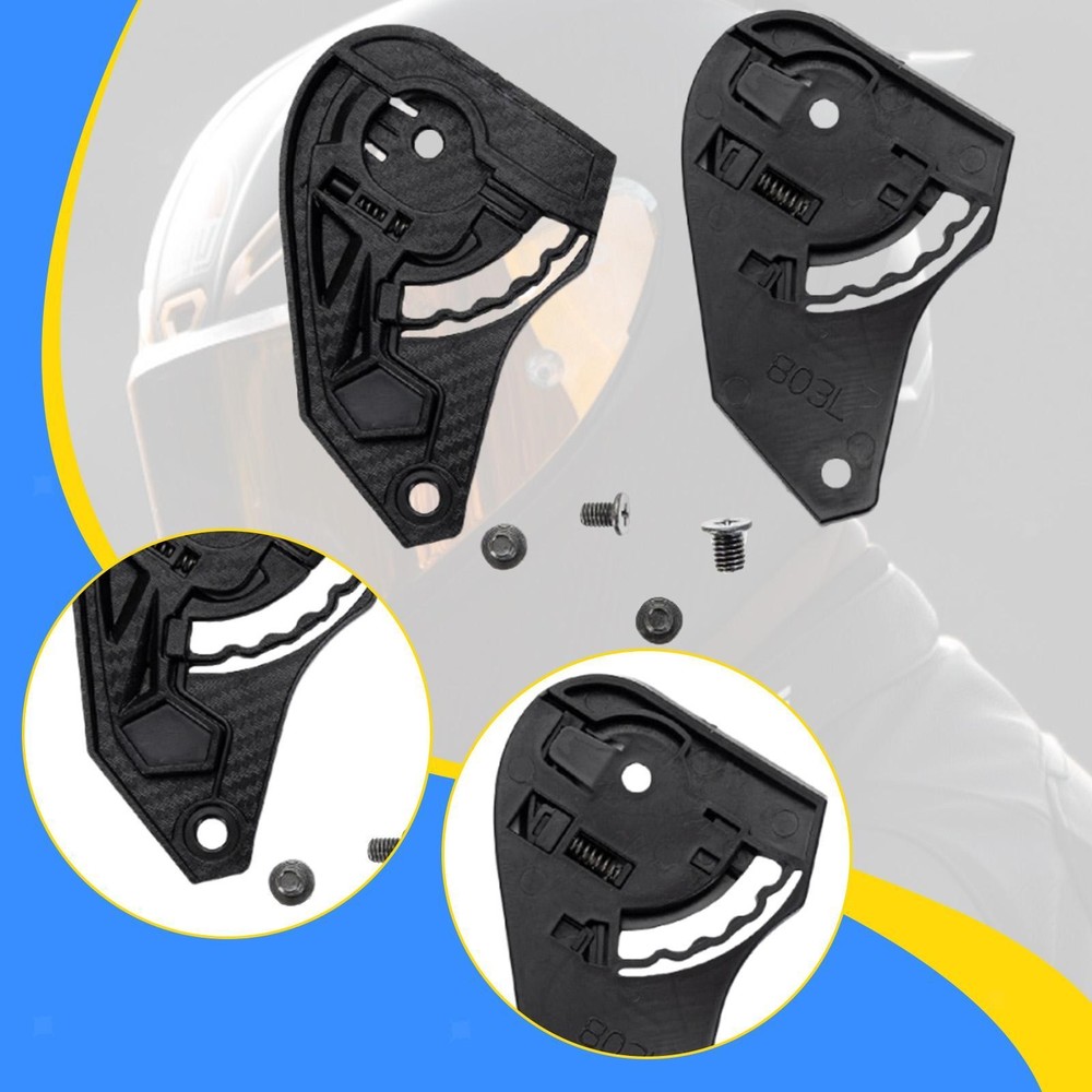 2Pcs Motorcycle Helmet Visor Base Accessories Easy to Install for