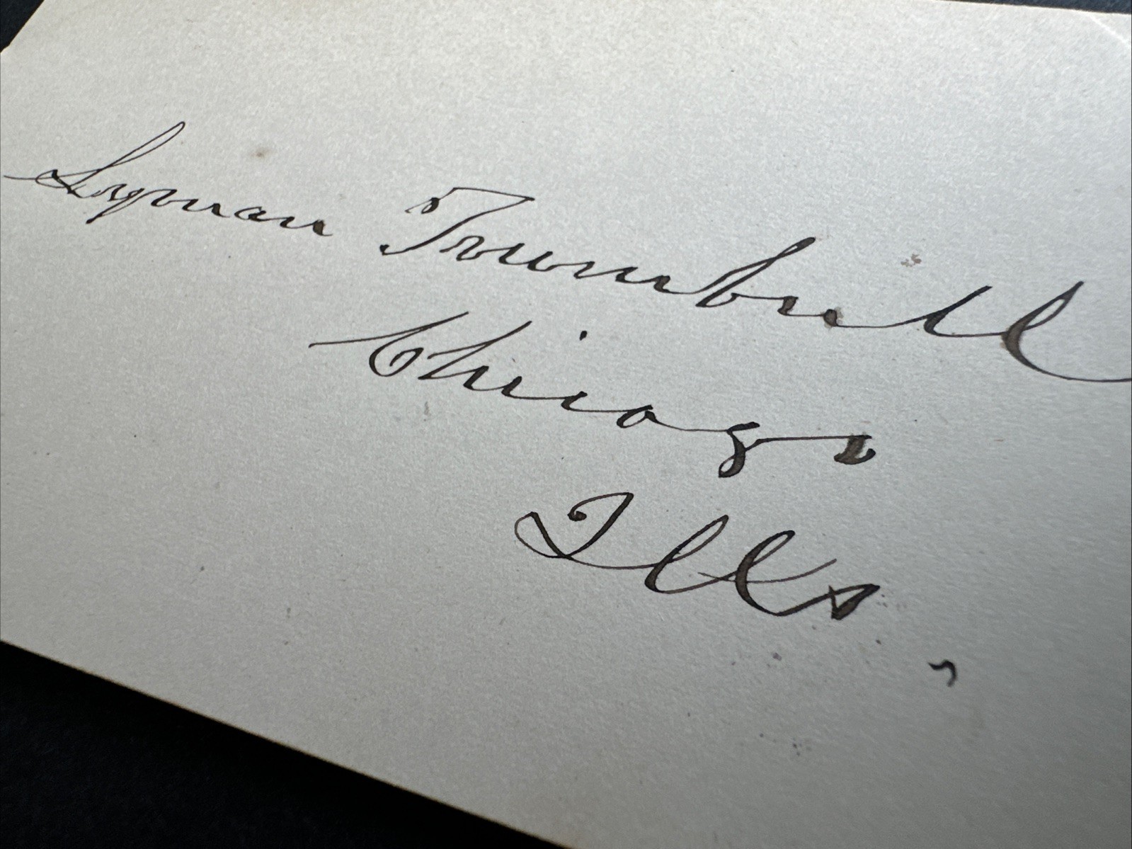 Lyman Trumbull Civil War Senator Autograph 13th Amendment Lincoln Associate