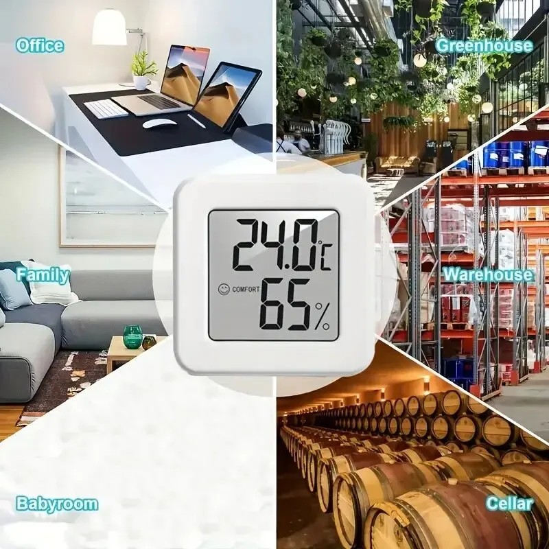 THERMOMETER INDOOR Digital LCD Hygrometer Temperature Humidity Meter